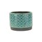 Contemporary Home Living 6.5" Large Blue Wide Lattice Outdoor Planter Pot